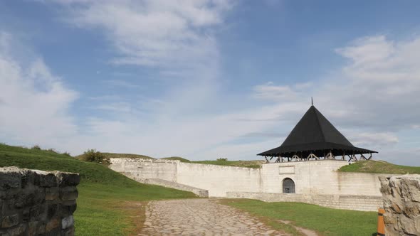 Fortified wall with gate