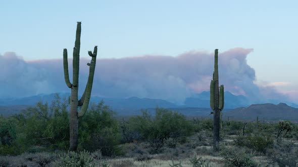 Arizona Wildfire Sunset Timelapse