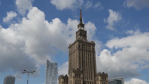 Time lapse from the Palace of Culture and Science 