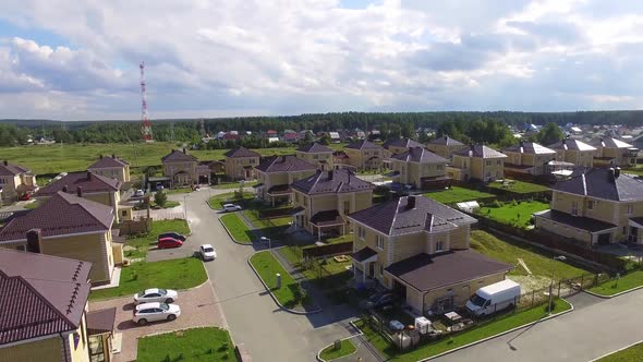 Aerial view of Calm Luxury Residential Area. 23