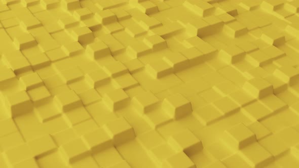 Abstract background with yellow grid smooth squares