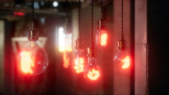 Old Retro Vintage Incandescent Light Bulb alt