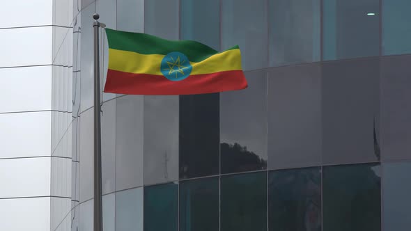 Ethiopia Flag Background 4K