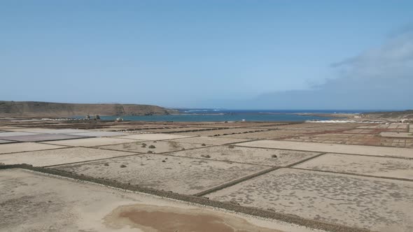 Panoramic view of Salinas de Janubio