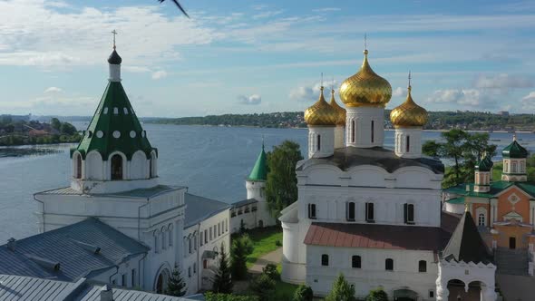 Aerial View of Ipatievsky Monastery in Kostroma