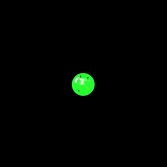 cartoon green bubble explosion