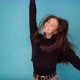 Joyful Young Woman Dances - VideoHive Item for Sale
