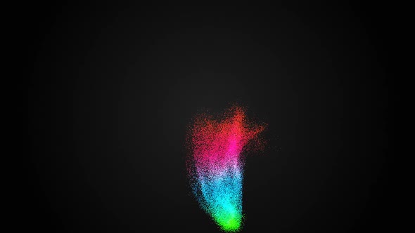 Colorful Particles Tornado