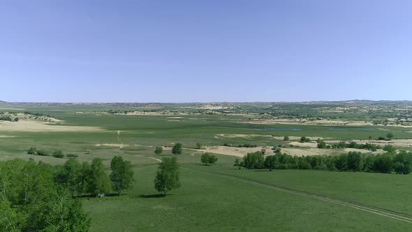 Shocking Grassland Desertification Belt Aerial Video