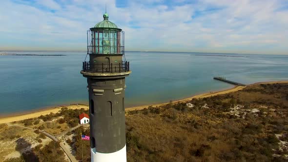 Lighthouse as seen by a Drone in 4K