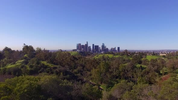 Downtown Los Angeles Drone Shot 2
