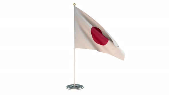 Japan Office Small Flag Pole