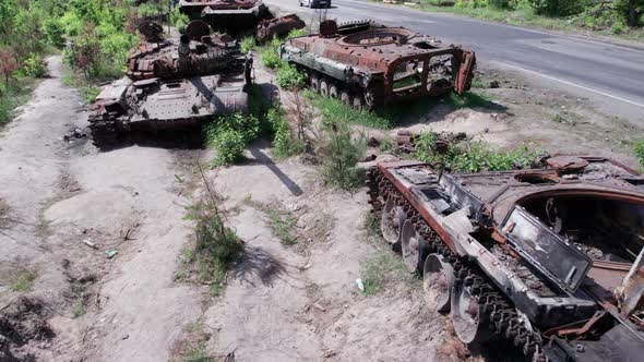 Consequences of the War in Ukraine  Destroyed Russian Military Equipment