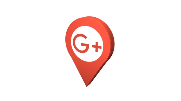 3D Google Plus Pin Icon alt