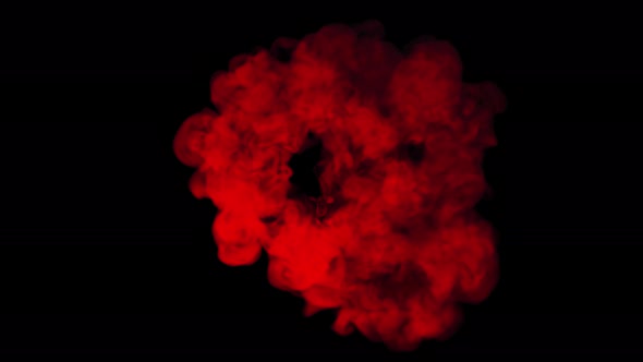 Red Smoke Circle 4K alt