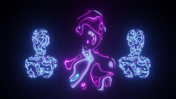 AI Neon Trio