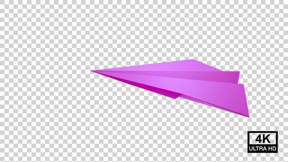 Paper Plane Floating On The Air Pink V2