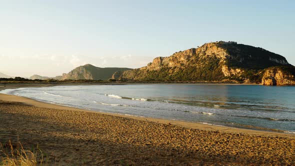 Voidokilia Beach in Greece, Timelapse