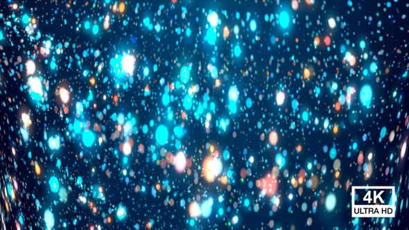 Colorful Space Dust Particles 4K