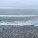 Surf training, Pacific Ocean (La Serena, Chile) aerial view, drone footage - VideoHive Item for Sale