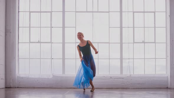 Beautiful Ballerina In Slow Motion