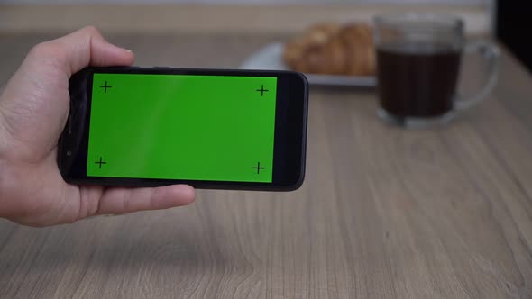 Smartphone with a Green Screen