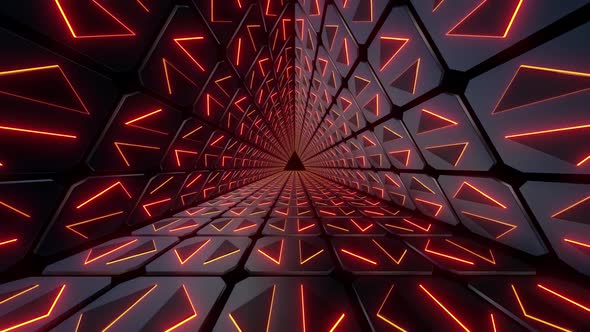 4K Triangular Neon Tunnel Pack