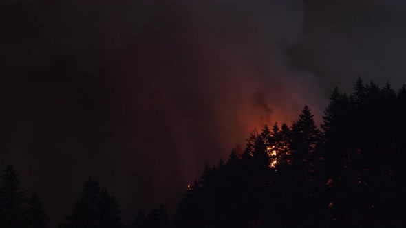 Forest Fire Near Portland Oregon