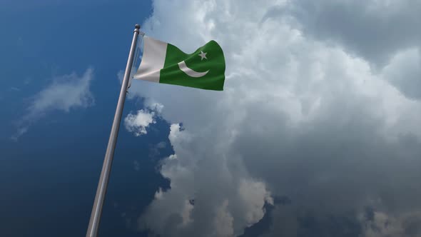 Pakistan Flag Waving 4K