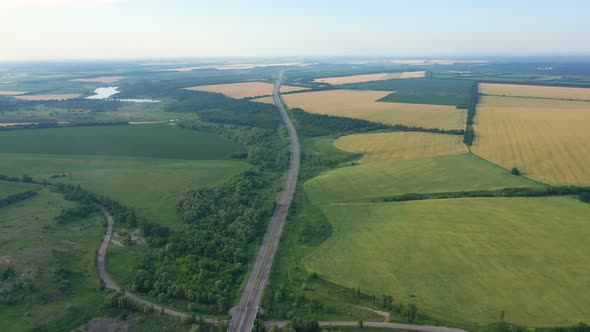 Aerial View Of Green Fields 29