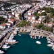 The top view from the drone of Kas resorts, bay, yahts, city in Mugla in Turkey - VideoHive Item for Sale
