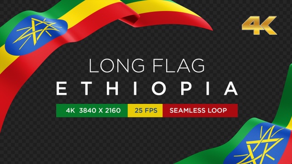 Long Flag Ethiopia