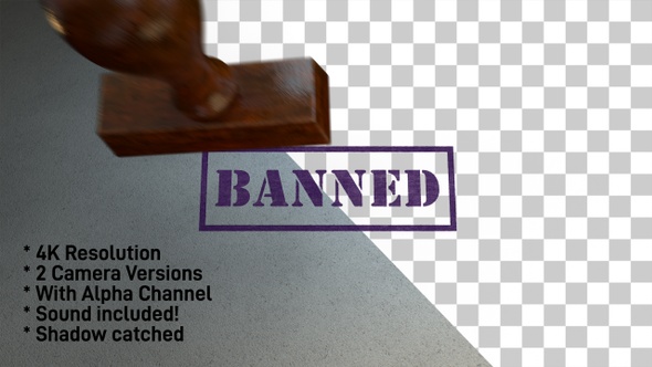 Banned Stamp 4K - 2 Pack