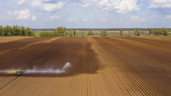 Irrigation System on Agricultural Land