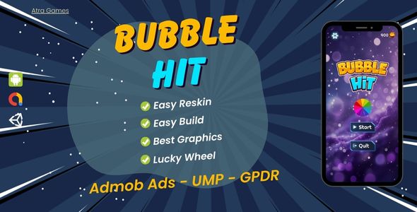 Bubble Hit - Addictive Hyper-Casual Unity Game Template