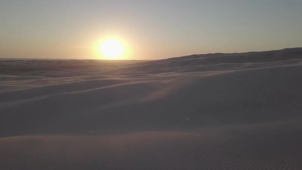 Stockton Sand Dunes, Worimi National Park, Port Stephens, New South Wales, Australia 4K Aerial Drone