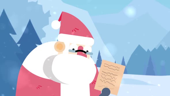 Cartoon Funny Santa