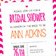 Laser Pink Wedding Bridal Shower Invitation - GraphicRiver Item for Sale