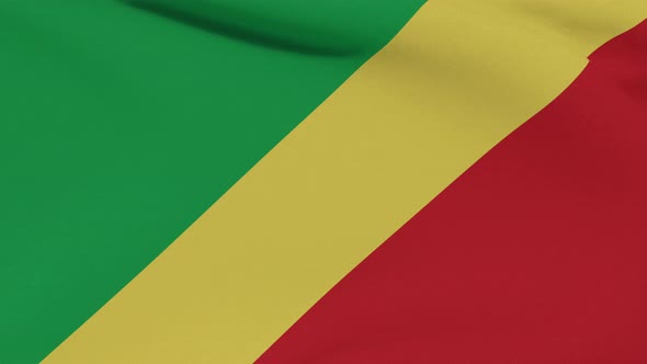Flag Republic of the Congo Patriotism National Freedom Seamless Loop
