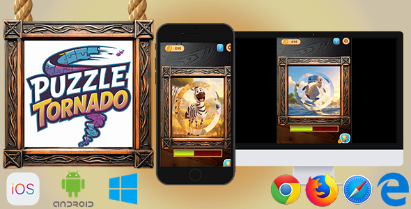 Puzzle Tornado - HTML5 Game (Phaser 3)