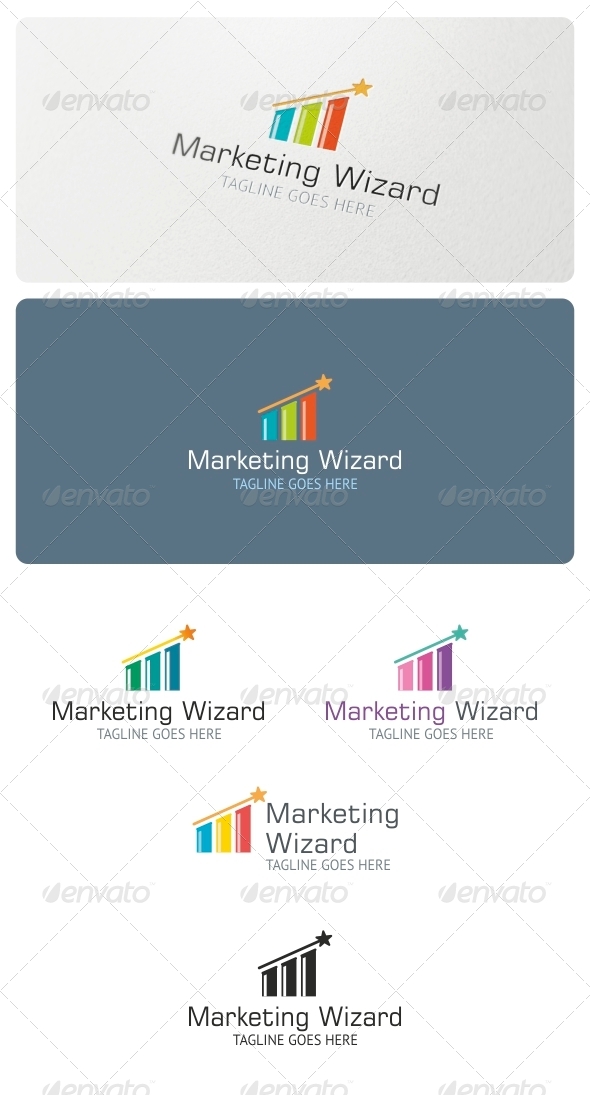 Marketing Wizard Logo Template