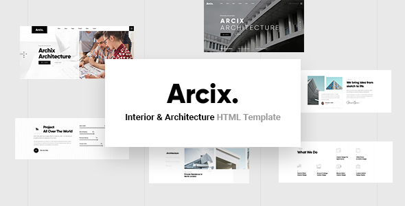 Arcix – Architecture HTML Template – 0 Sold!