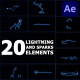 Lightning And Sparks Elements | After Effects - VideoHive Item for Sale