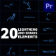 Lightning And Sparks Elements | Premiere Pro MOGRT - VideoHive Item for Sale