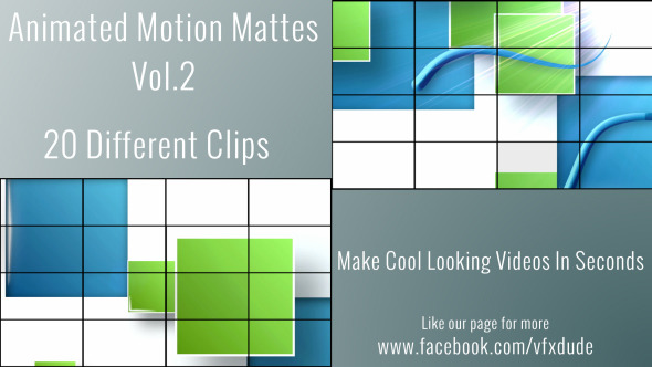 Clean Animated Motion Mattes Pack 2 alt