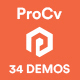 ProCv - CV Resume & Personal Portfolio - ThemeForest Item for Sale