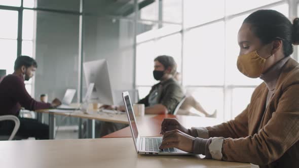 People Working in Office amidst Pandemic