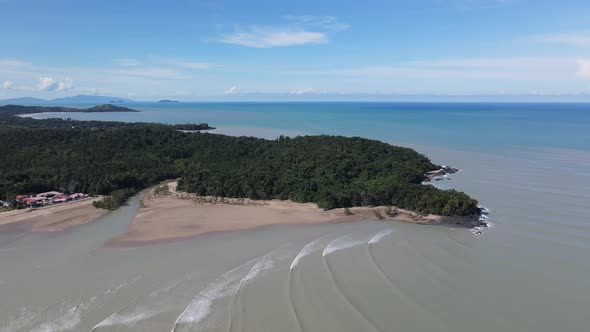 The Beaches at the most southern part of Borneo Island