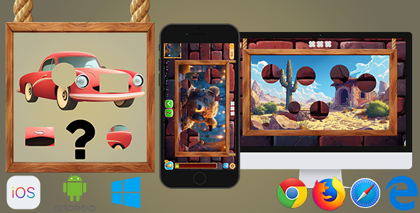 Shape Puzzle - HTML5 Game (Phaser 3)