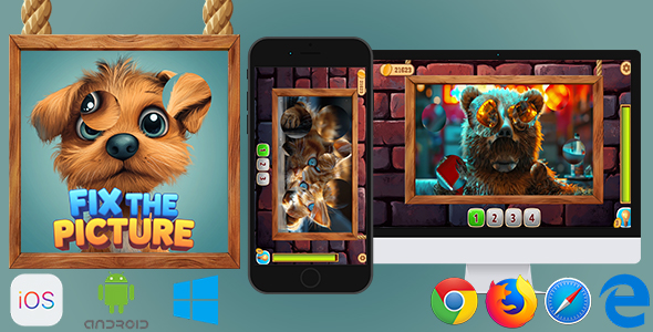 Fix the Picture - HTML5 Game (Phaser 3)